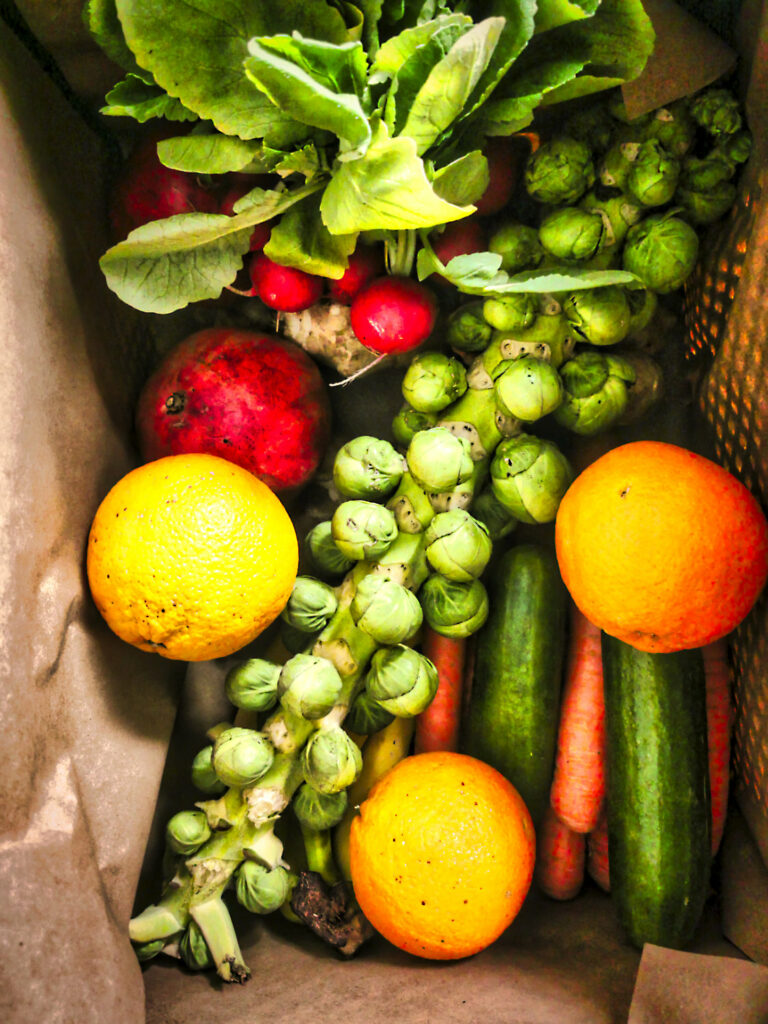 Sinn-Bild #515 Wirklich Substanz | Obst und Gemüse in einer Box. Obst und Gemüse in einer Box